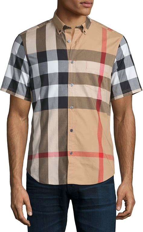 burberry men casual shirts|authentic burberry shirt.